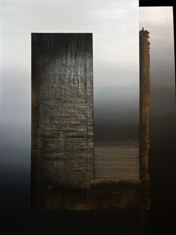 El Sufrimiento
Oil/Papyrus collage/Panel 
40in. x 30in.